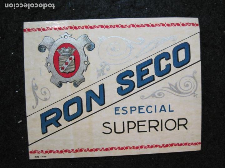 Etichette antiche: RON SECO-ESPECIAL SUPERIOR-ETIQUETA ANTIGUA-VER FOTOS-(93.510)