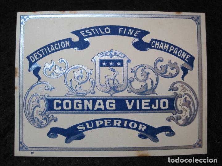 Old Labels: COGNAC VIEJO SUPERIOR-ETIQUETA ANTIGUA-VER FOTOS-(93.518)