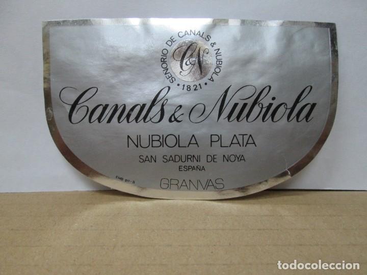 Etiquetas antiguas: ANTIGUA ETIQUETA, CANALS Y NUBIOLA CAVA