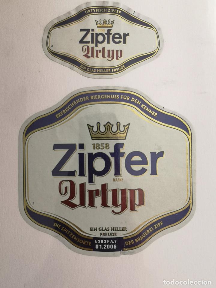 Etiquetas antiguas: ETIQUETAS CERVEZA - ZIPFER URTYP - AUSTRIA - Foto 1