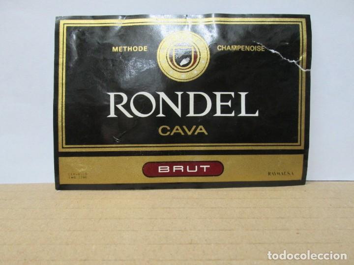 Etiquetas antiguas: ANTIGUA ETIQUETA, RONDEL CAVA BRUT