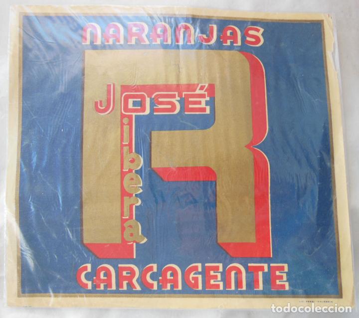 Etichette antiche: ETIQUETA DE NARANJAS JOS&Eacute; RIBERA, CARCAGENTE.