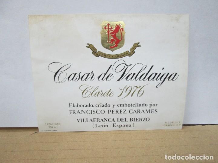 Etiquetas antiguas: ANTIGUA ETIQUETA, CASAR DE VALDAIGA TINTO 1979