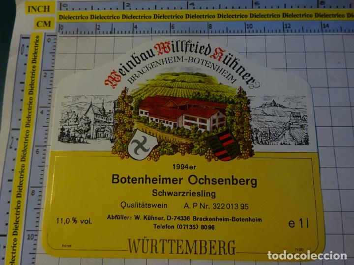 Etichette antiche: ETIQUETA DE BEBIDAS. VINO LICORES. ALEMANIA. 1994 BOTENHEIMER OCHSENBERG RIESLING. 77