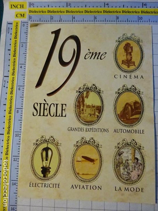 Etichette antiche: ETIQUETA DE BEBIDAS. VINO LICORES. FRANCIA SIGLO XIX. CINE MODA AVIACI&Oacute;N ELECTRICIDAD EXPEDICIONE 98