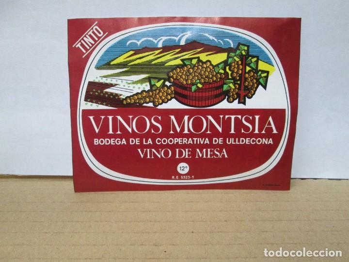 Etichette antiche: ANTIGUA ETIQUETA VINOS MONTSIA ULLDECONA