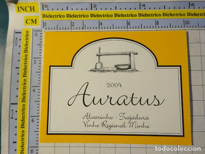 Etichette antiche: ETIQUETA DE BEBIDAS. VINO LICORES. ALVARINHO GALICIA 2004 AURATUS 189