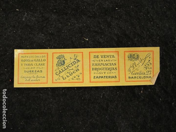 Etichette antiche: BARCELONA-GALLICIDA LLUCH-FARMACIA-ETIQUETA ANTIGUA-VER FOTOS-(95.781)