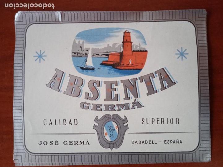 Old Labels: Etiqueta Absenta Germ&agrave;