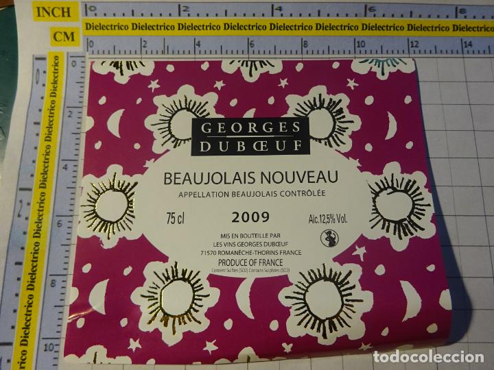 Etiquetas antiguas: ETIQUETA DE BEBIDAS. VINO LICORES. FRANCIS GEORGES DUBOEUF 2009. 694