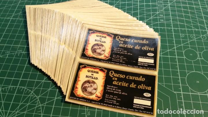 Etichette antiche: Lote 100 Etiquetas, QUESOS DE SOTILLO, pegatina, antiguas