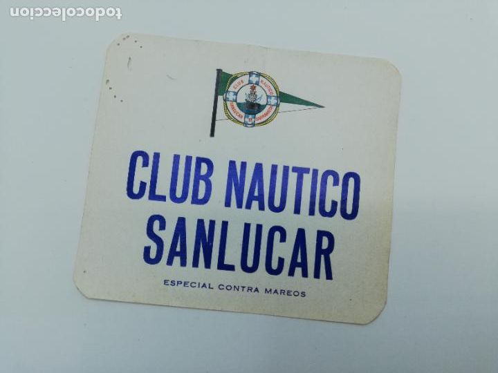 Old Labels: ETIQUETA. CLUB NAUTICO SANLUCAR.