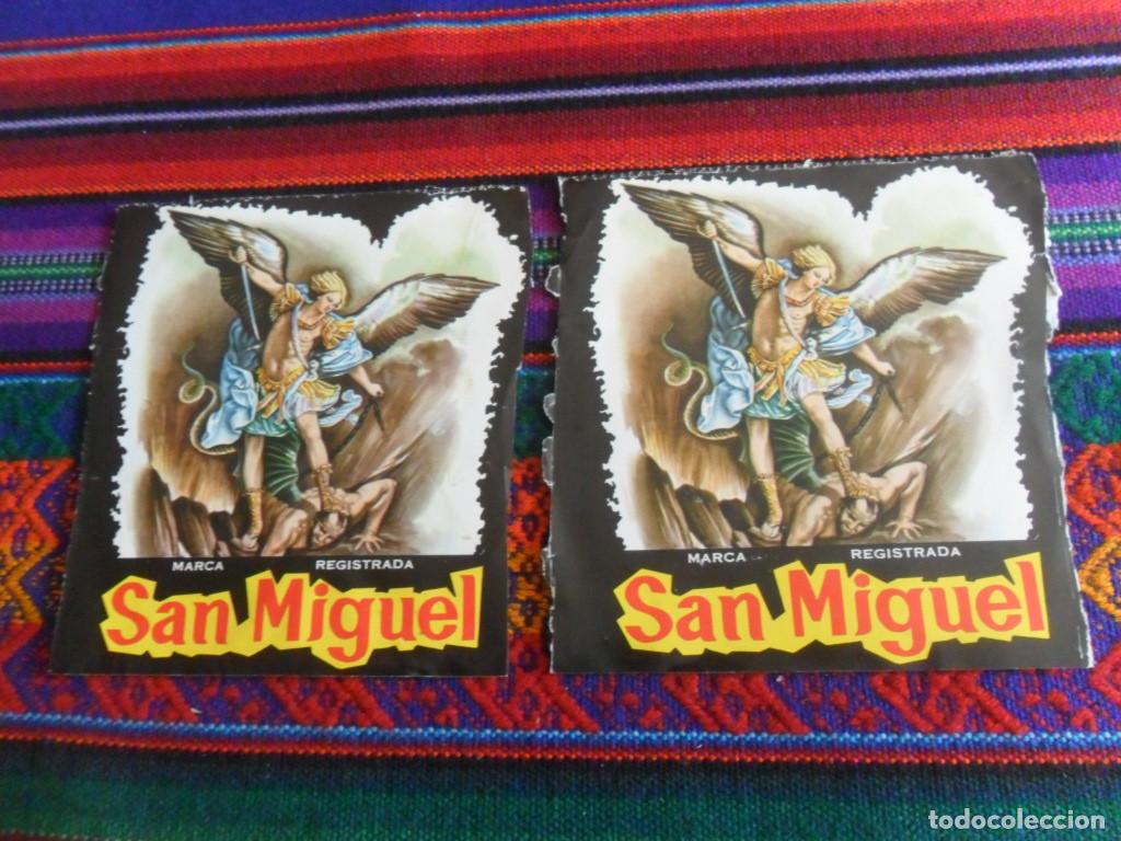 Etiquetas antiguas: ETIQUETA MARCA REGISTRADA SAN MIGUEL. 11X10 CMS. MUY RARAS.