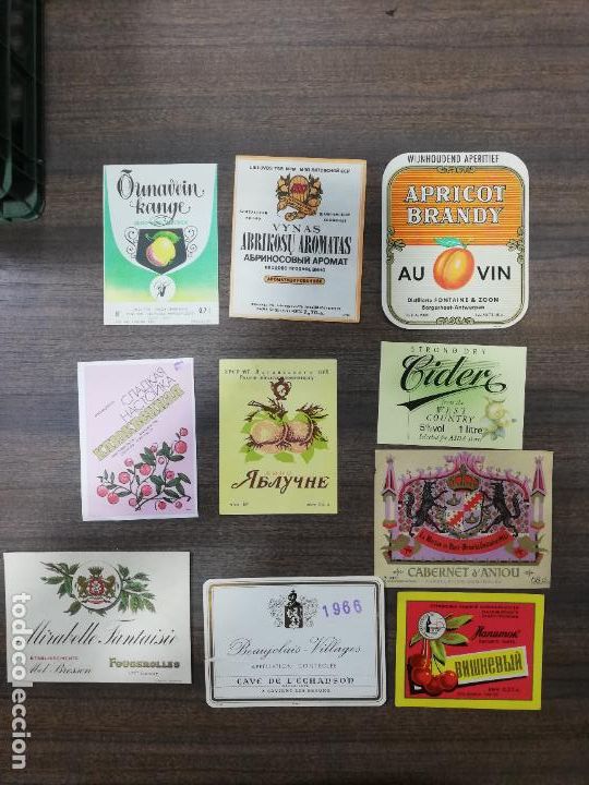 Old Labels: LOTE DE 10 ETIQUETAS. DIFERENTES. VER FOTO.
