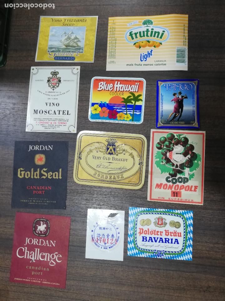 Old Labels: LOTE DE 10 ETIQUETAS. DIFERENTES. VER FOTO.