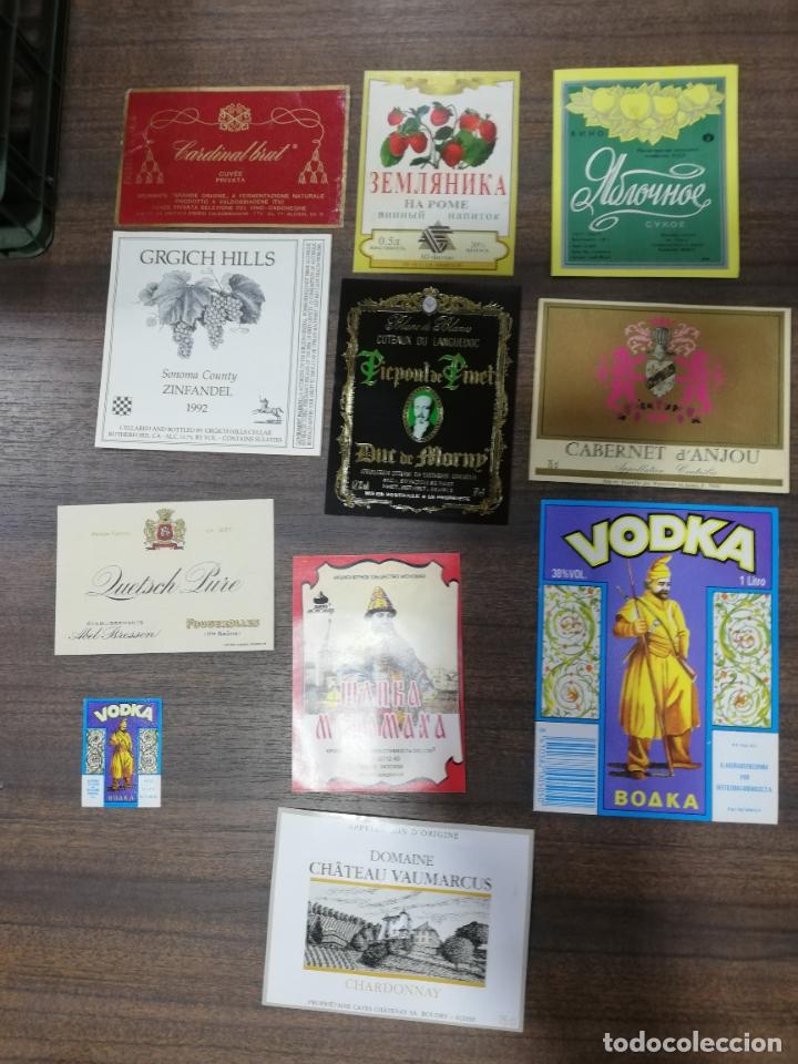 Old Labels: LOTE DE 10 ETIQUETAS. DIFERENTES. VER FOTO.