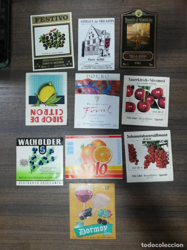 Old Labels: LOTE DE 10 ETIQUETAS. DIFERENTES. VER FOTO.