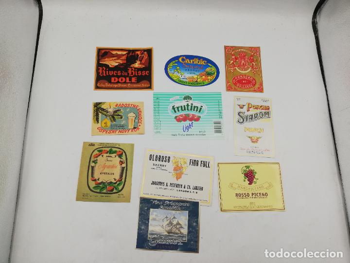 Old Labels: LOTE DE 10 ETIQUETAS. DIFERENTES. VER FOTO.