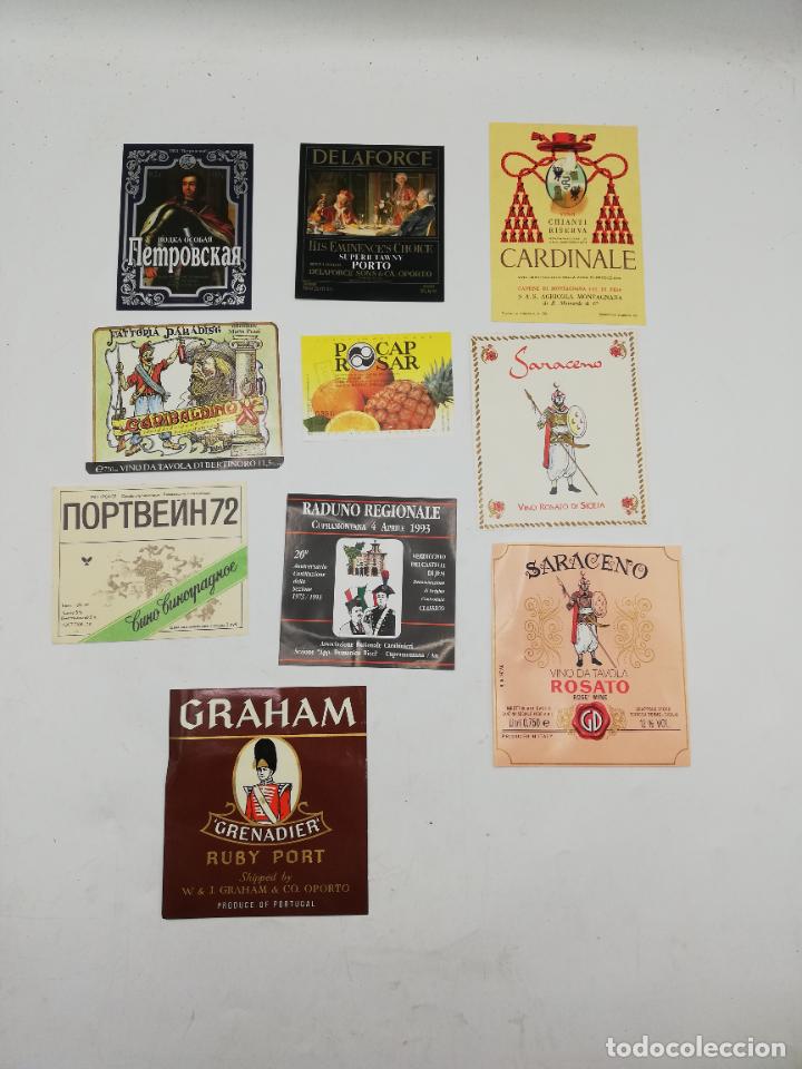 Old Labels: LOTE DE 10 ETIQUETAS. DIFERENTES. VER FOTO.