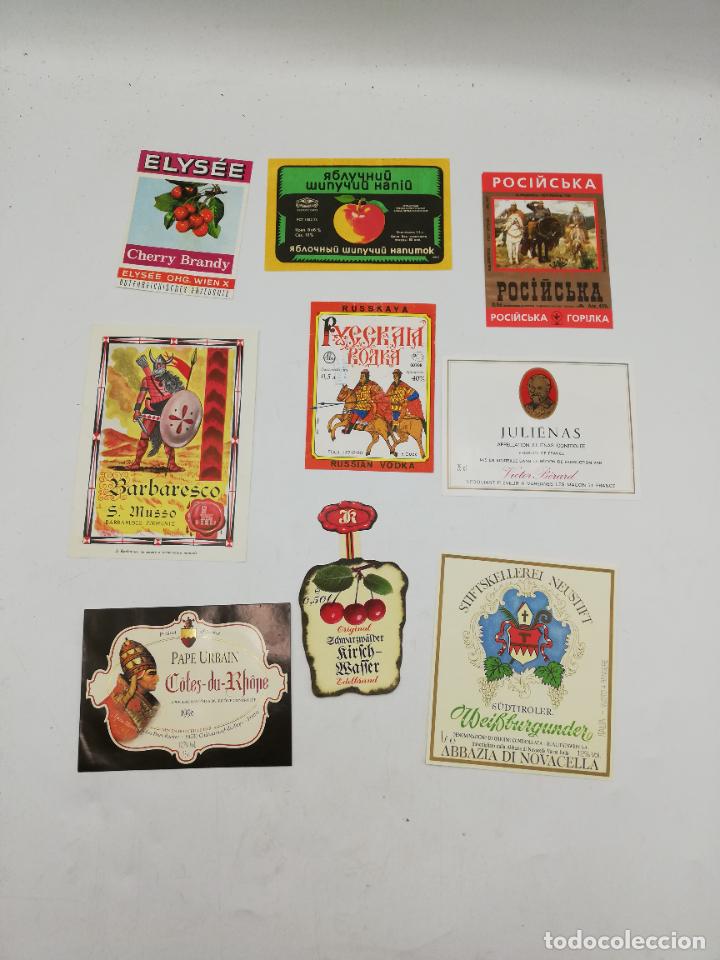 Old Labels: LOTE DE 10 ETIQUETAS. DIFERENTES. VER FOTO.