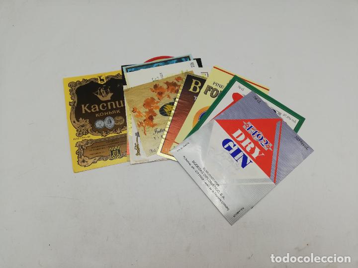 Etiquetas antiguas: LOTE DE 20 ETIQUETAS DE VINO. BARCOS. DIFERENTES. VER FOTOS.