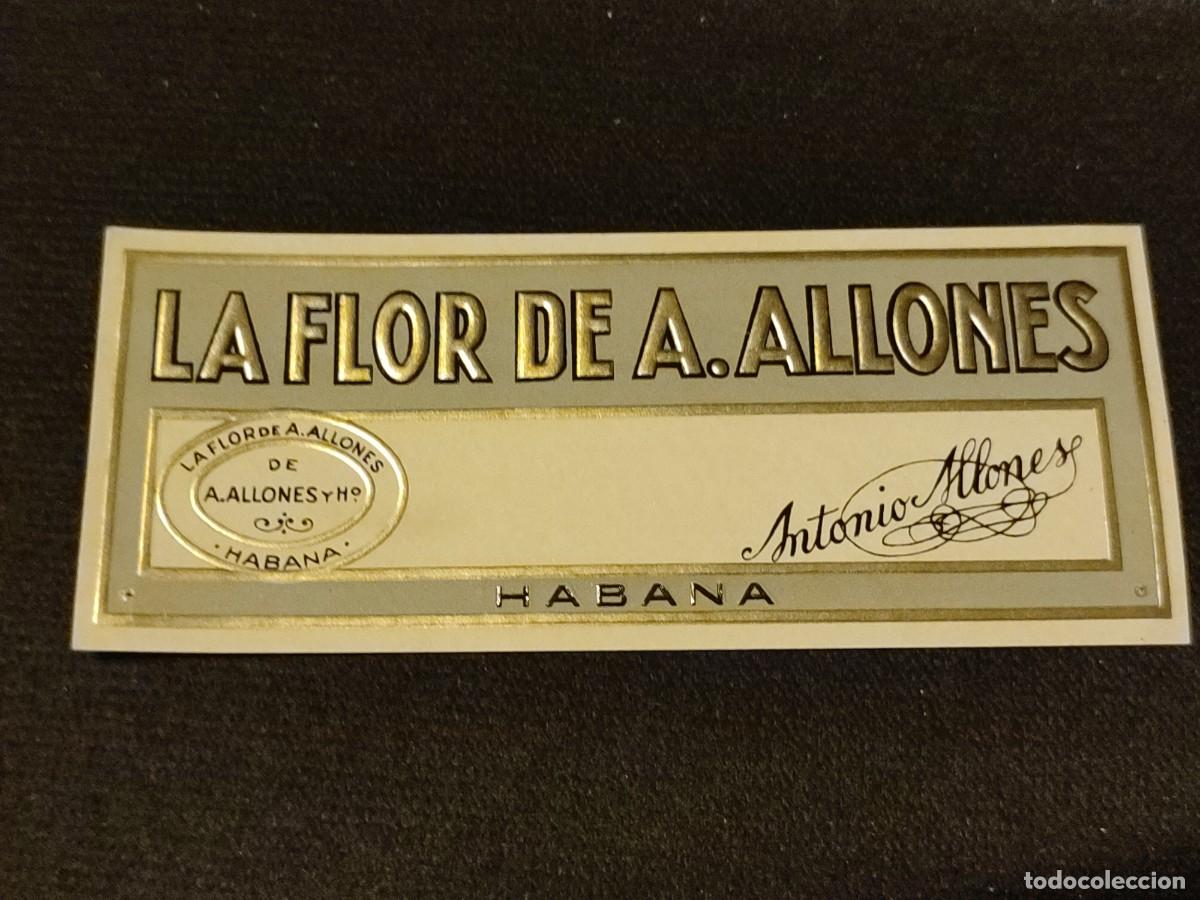Etiquetas antiguas: Etiqueta La flor de Antonio allones