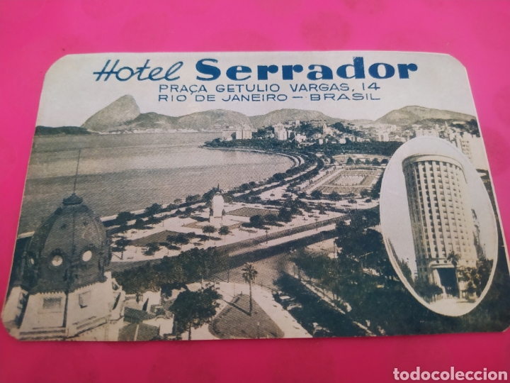Etiquetas antiguas: HOTEL SERRADOR. RIO DE JANEIRO. BRASIL