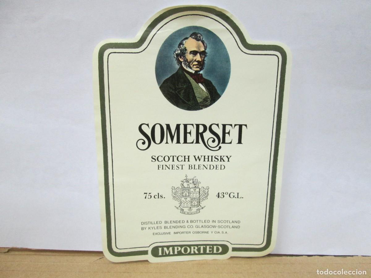 Etiquetas antiguas: ANTIGUA ETIQUETA, SCOTCH WHISKY SOMERSET