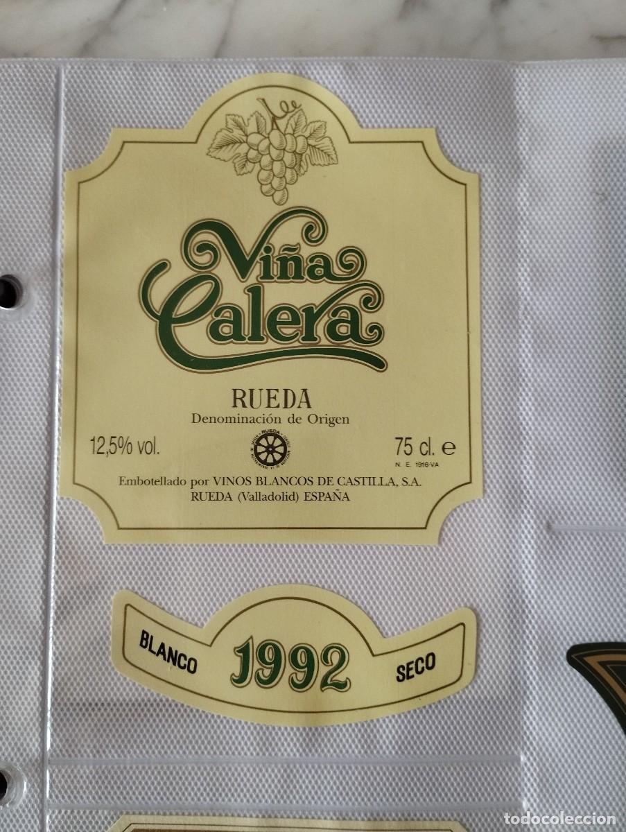 Etiquetas antiguas: ETIQUETA DE VINO BLANCO 1992 RUEDA VI&Ntilde;A CALERA
