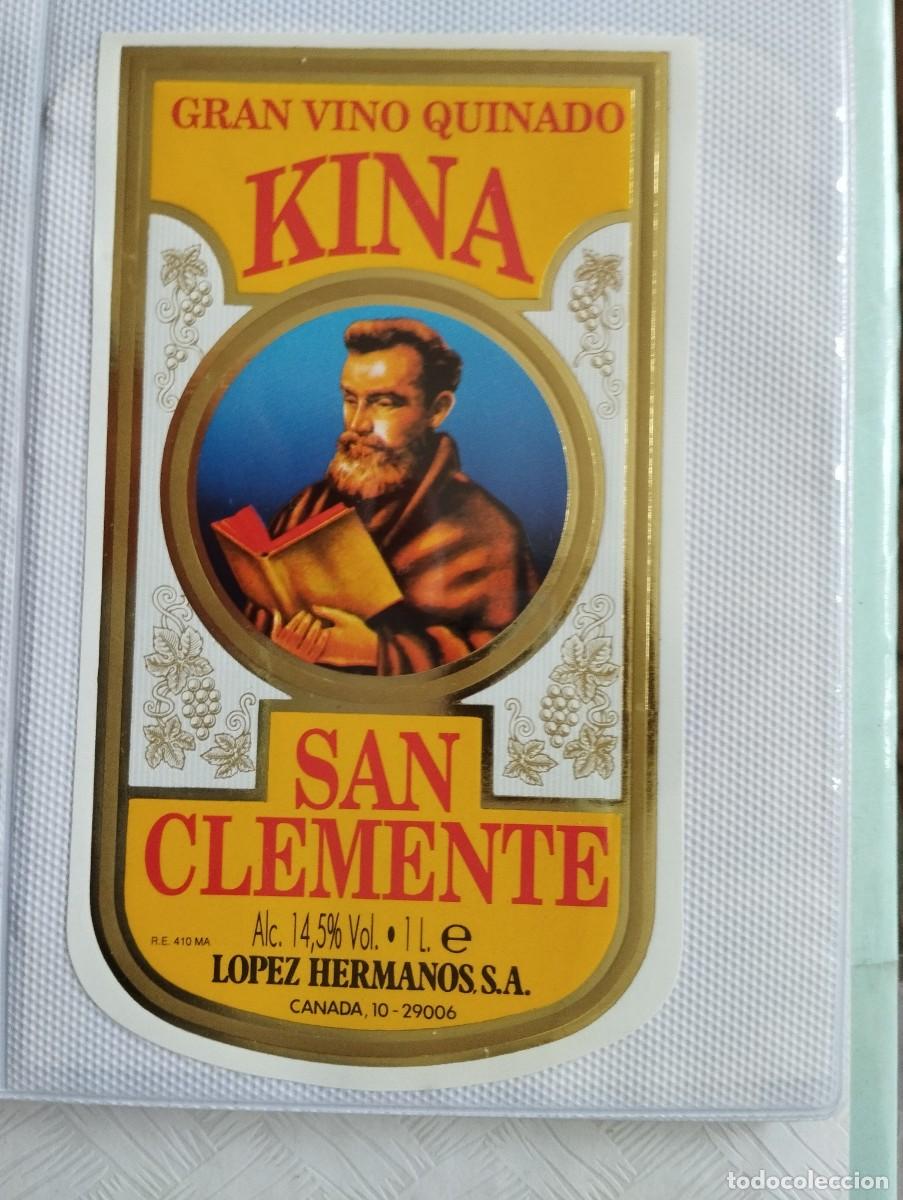 Etiquetas antiguas: ETIQUETA GRAN VINO QUINADO KINA SAN CLEMENTE