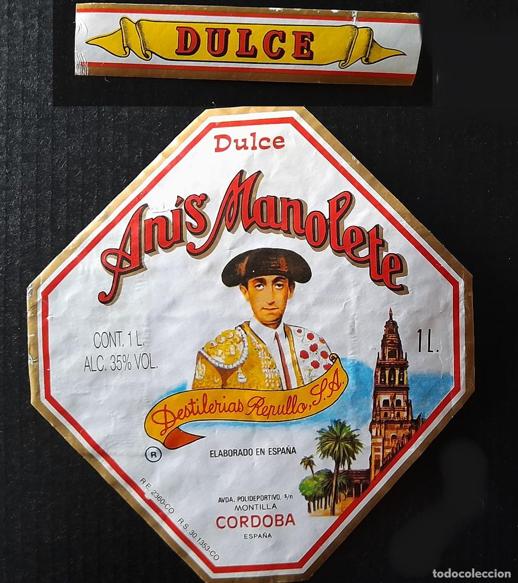 Etiquetas antiguas: ETIQUETA ANIS MANOLETE - Foto 1