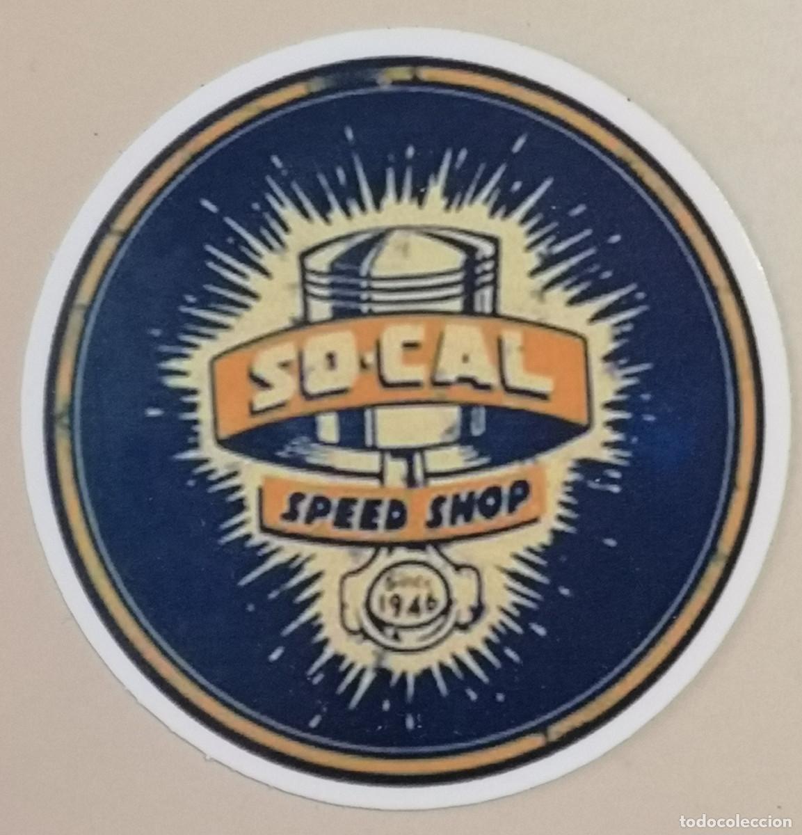 Etichette antiche: ETIQUETA LOGO PLASTIFICADO - MOTOR - SO&middot;CAL SPEED SHOP
