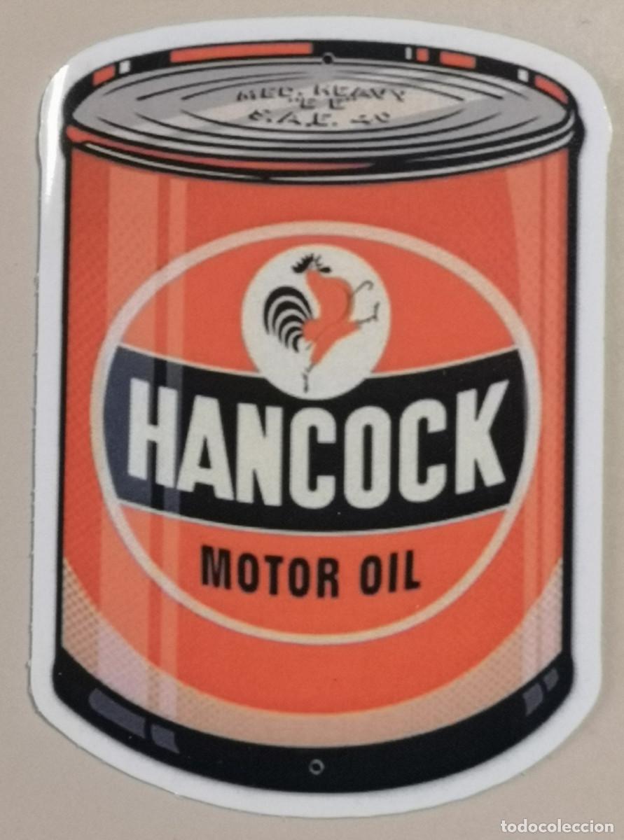 Etichette antiche: ETIQUETA LOGO PLASTIFICADO - MOTOR - HANCOCK MOTOR OIL
