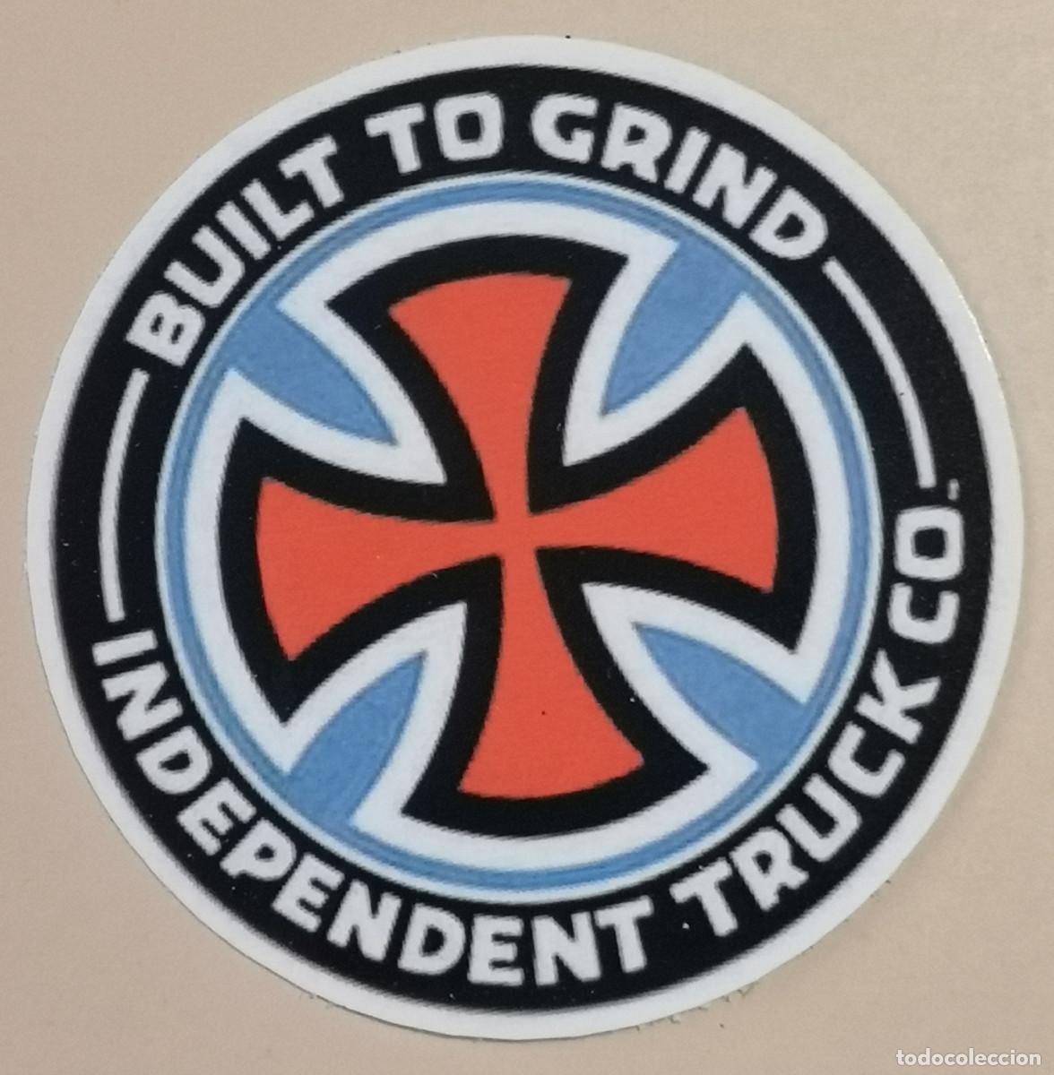 Etichette antiche: ETIQUETA LOGO PLASTIFICADO - SKATER - BUILT TO GRIND INDEPENDENT TRUCK CO