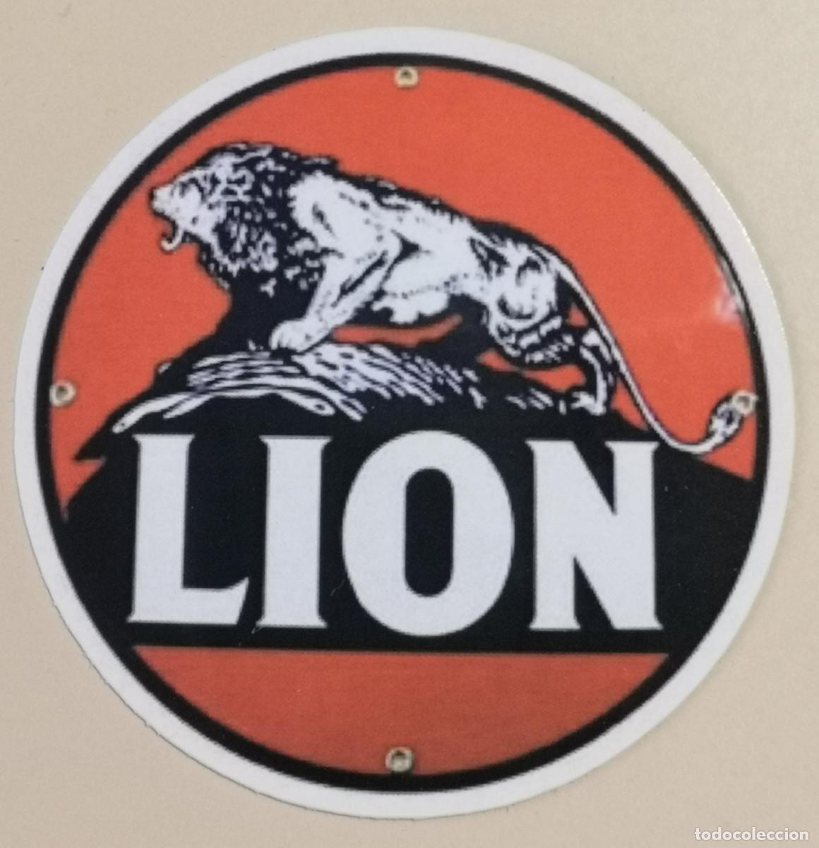 Etichette antiche: ETIQUETA LOGO PLASTIFICADO - LION