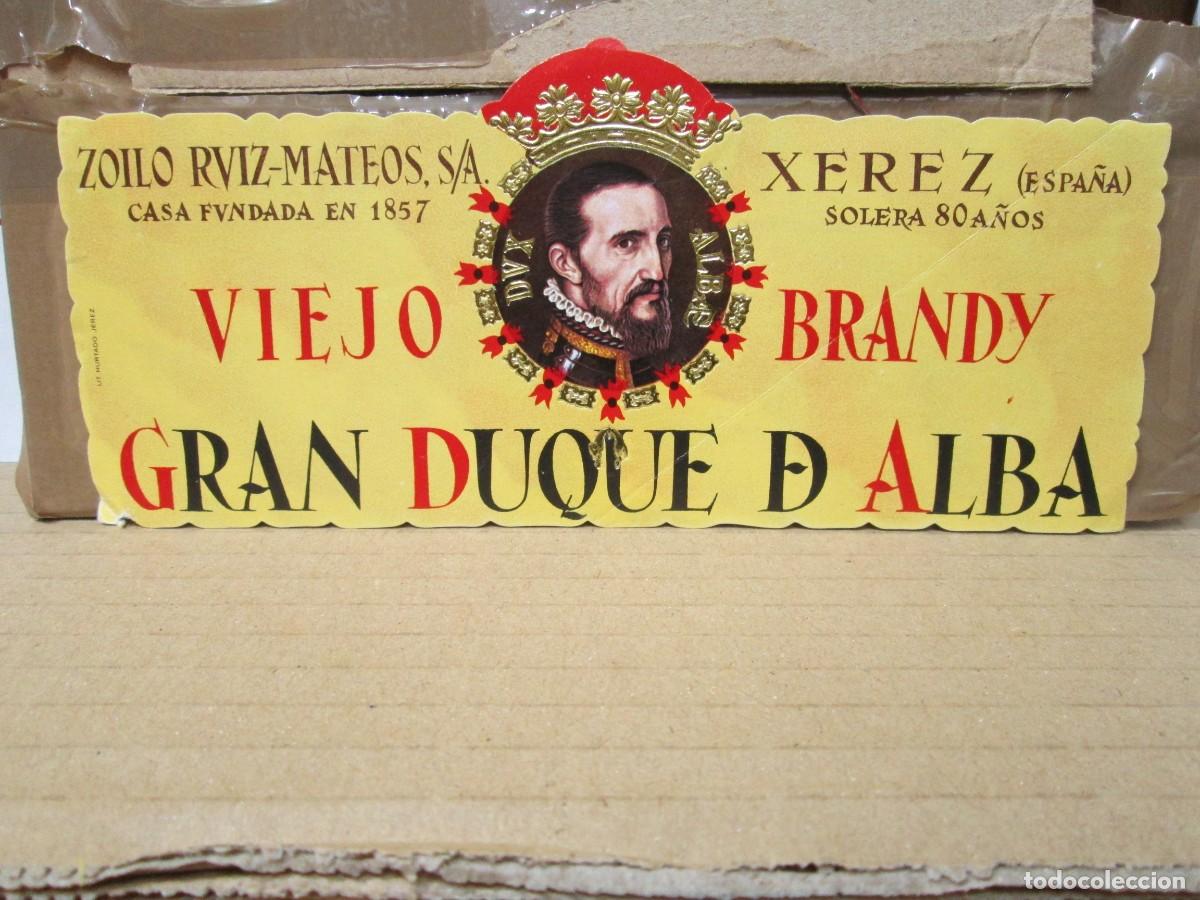 Etiquetas antiguas: ANTIGUA ETIQUETA, BRANDY VIEJO GRAN DUQUE DE ALBA