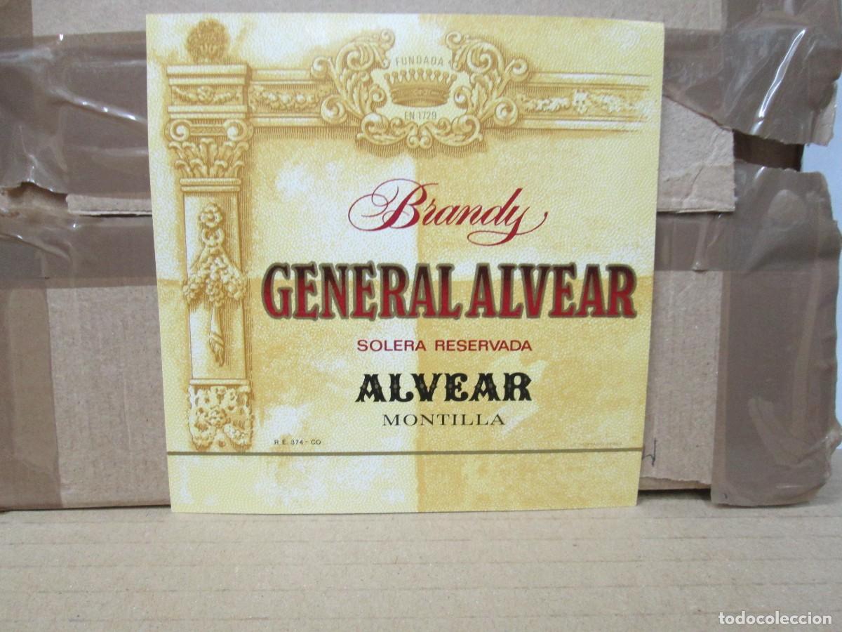 Etiquetas antiguas: ANTIGUA ETIQUETA, BRANDY GENERAL ALVEAR