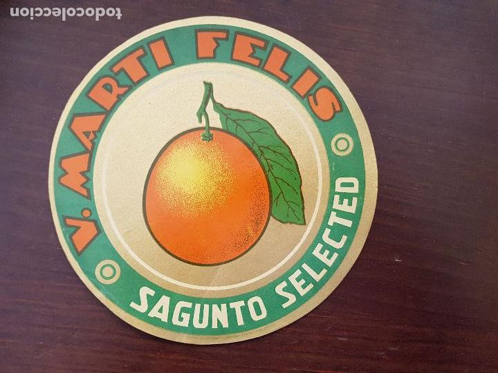 Etiquetas antiguas: NARANJAS 10 ETIQUETAS MARTI FELIS -SAGUNTO