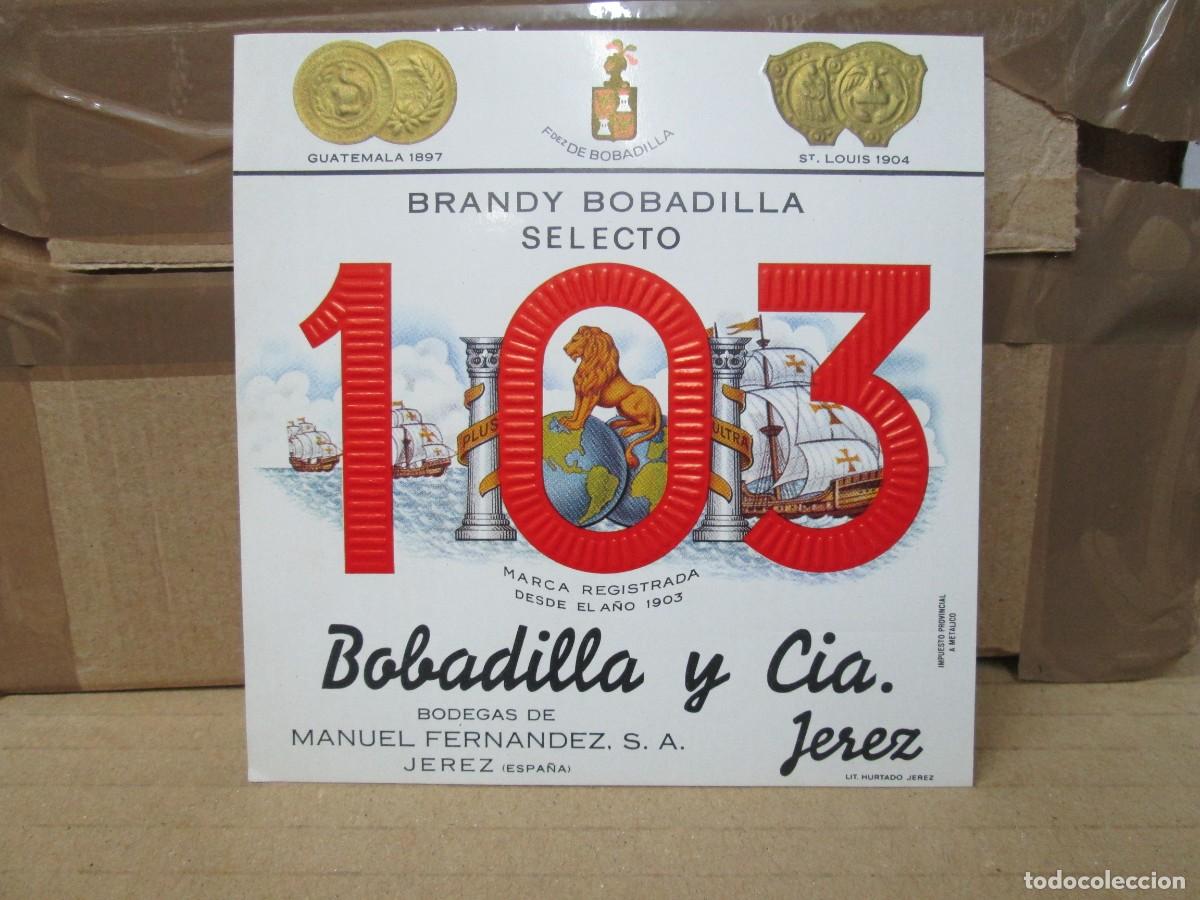 Etiquetas antiguas: ANTIGUA ETIQUETA, BRANDY 103
