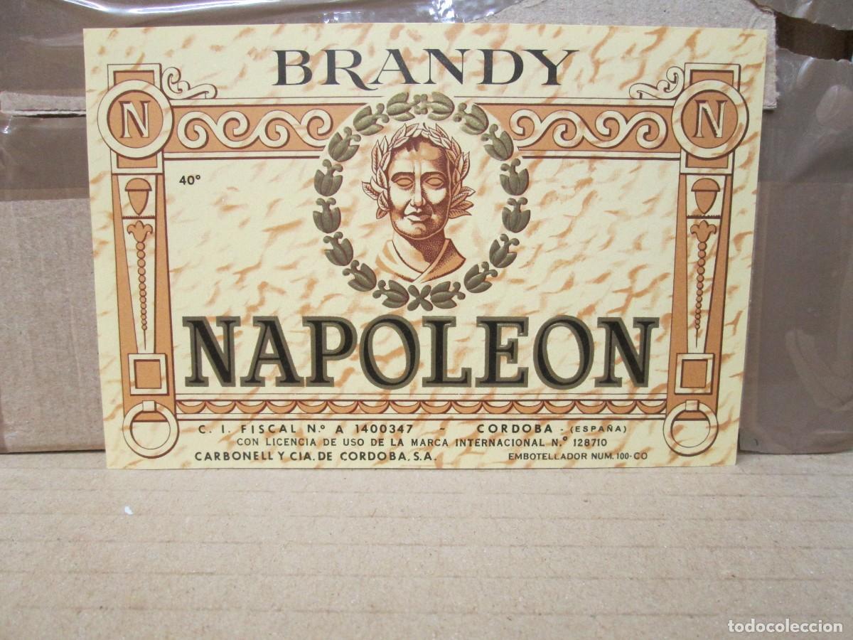 Etiquetas antiguas: ANTIGUA ETIQUETA, BRANDY NAPOLEON