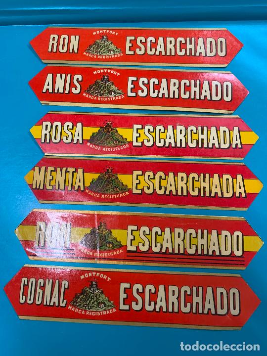 Etiquetas antiguas: Lote de etiquetas de vino, licor o champan&hellip; lo que se ve en la foto