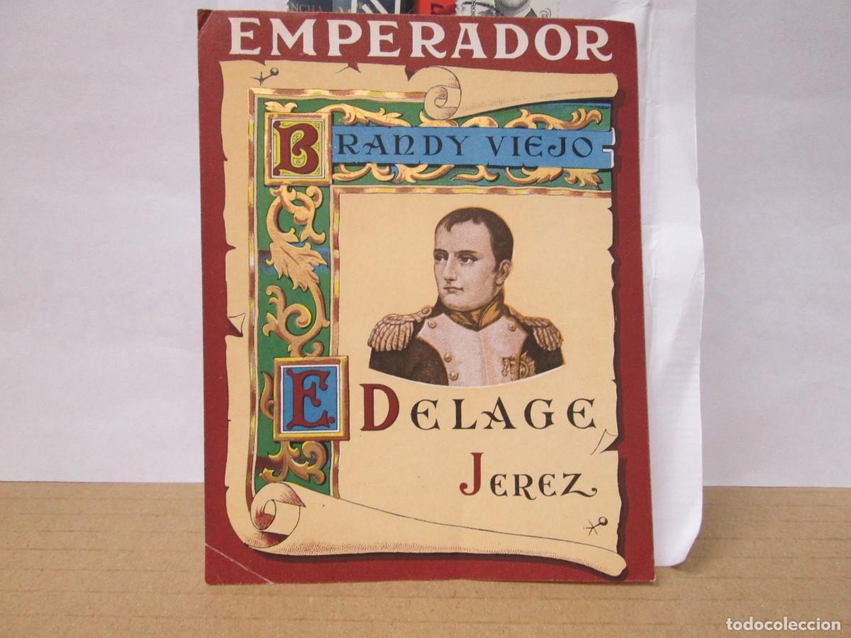 Etiquetas antiguas: ANTIGUA ETIQUETA, BRANDY VIEJO EMPERADOR