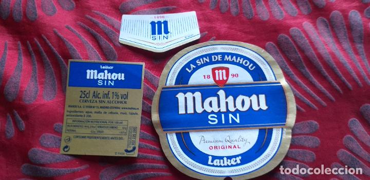 Etiquetas antiguas: CERVEZA-V9ET-XVI-ETIQUETAS-MAHOU-25CL..