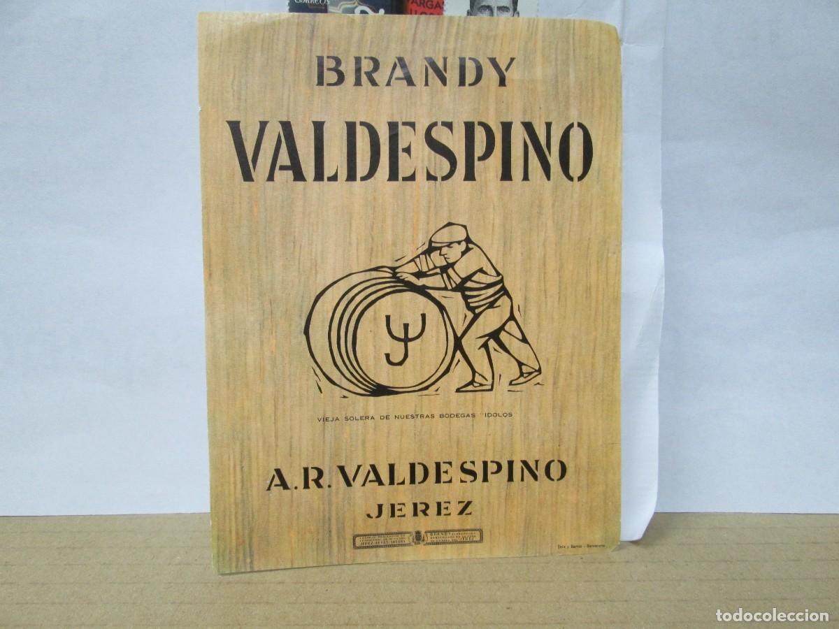 Etiquetas antiguas: ANTIGUA ETIQUETA, BRANDY VALDESPINO