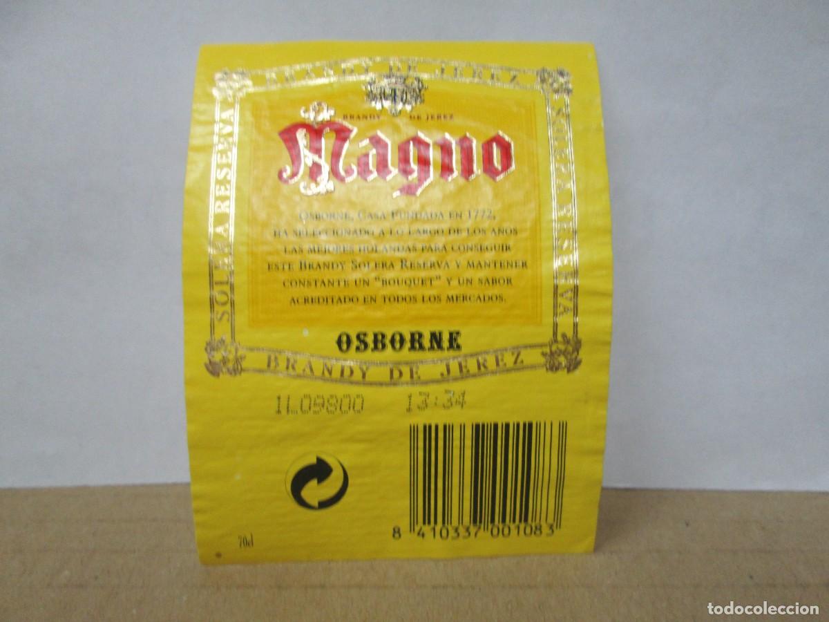 Etiquetas antiguas: ANTIGUA ETIQUETA, MAGNO BRANDY