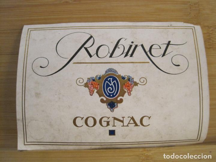 Etichette antiche: ROBINET COGNAC-REIMS-ETIQUETA ANTIGUA-VER FOTOS-(100.949)