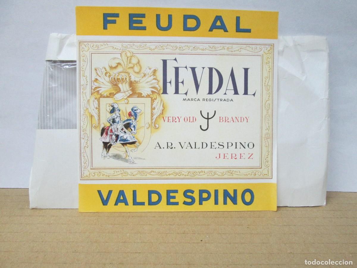 Etiquetas antiguas: ANTIGUA ETIQUETA, BRANDY FEUDAL