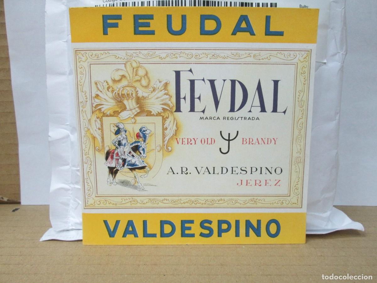 Etiquetas antiguas: ANTIGUA ETIQUETA, FEUDAL BRANDY OLD VALDESPINO
