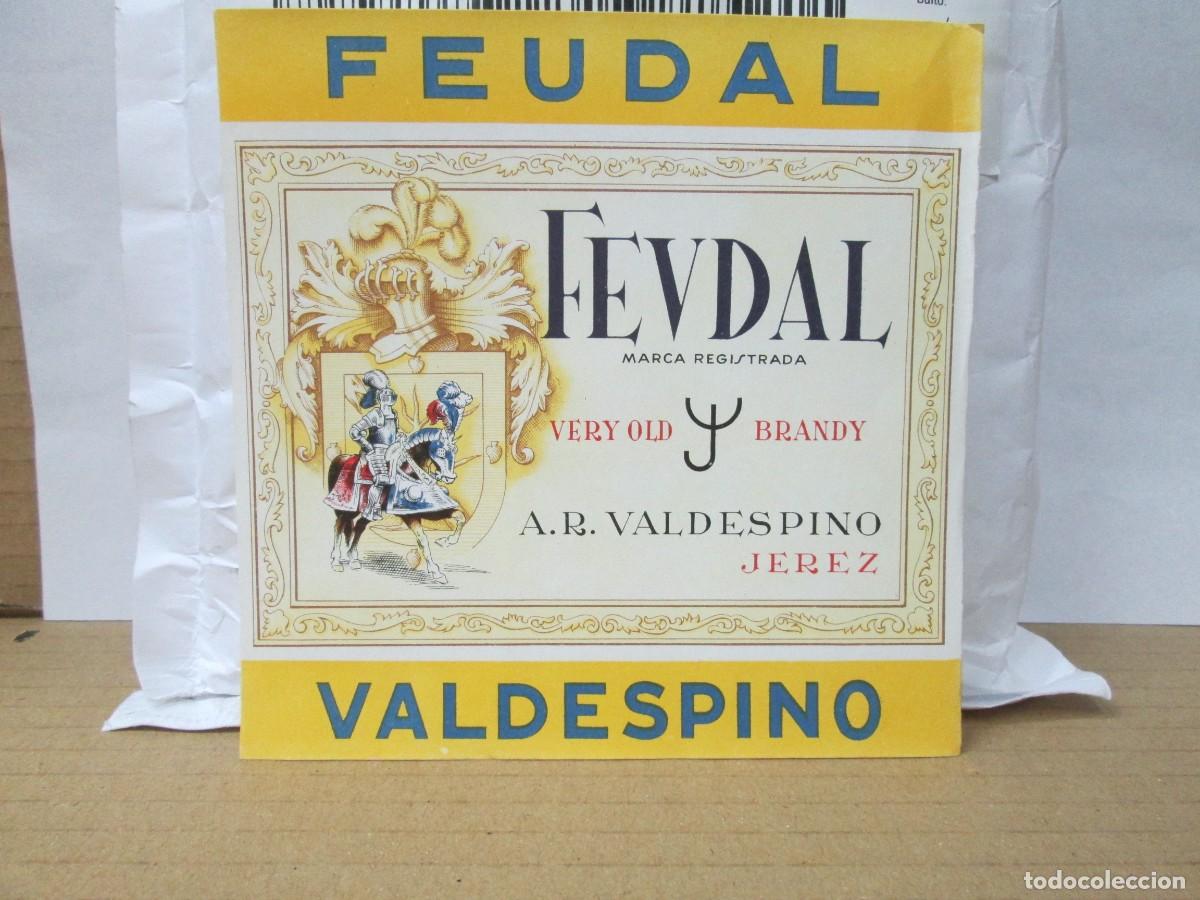 Etiquetas antiguas: ANTIGUA ETIQUETA, FEUDAL BRANDY OLD VALDESPINO