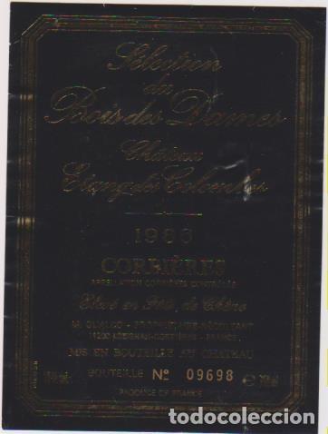Etiquetas antiguas: etiqueta vino 1986 FRANCIA FRANCE BOIS DES DAMES VIN WEIN VINHO WINE